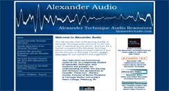Desktop Screenshot of alexanderaudio.com